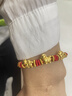 中國黃金（CHINA GOLD）叁福馬黃金手鏈女足金生肖紅繩手串馬年本命年禮物送女友老婆 足金三福馬手串 曬單實(shí)拍圖