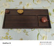 哈駱頓（HALODN）茶盤(pán)排水式家用簡(jiǎn)約整塊中式功夫茶臺黑檀木紋茶托盤(pán)茶具干泡 品意-黑檀紋【66*30*2.5】 【2024新款茶盤(pán)+六重大禮】 曬單實(shí)拍圖