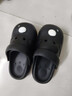 細細條（XIXITIAO）個(gè)性小狗包頭拖鞋女夏外穿可愛(ài)洞洞鞋防滑兩穿沙灘涼鞋男 黑色【得意狗狗】 36-37 【標準碼】 曬單實(shí)拍圖