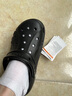 卡駱馳（CROCS）貝雅云彩女士洞洞鞋戶(hù)外休閑鞋|208186 黑色-001(含智必星) 36 (230mm) 37 曬單實(shí)拍圖