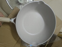 明爵不粘鍋炒鍋家用麥飯石炒菜鍋少油煙平底煎炒鍋電磁爐燃氣灶通用 炒鍋帶蓋（2-6人） 30cm 曬單實(shí)拍圖