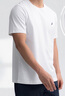 諾帝卡（NAUTICA）【單件直降】男裝25春夏新款純棉透氣舒適短袖T恤男TO5101 白色1BW L 曬單實(shí)拍圖