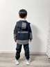 G.DUCKKIDS童裝男童春裝套裝兒童衣服男孩春秋季2024新款工裝外套運(yùn)動(dòng)裝學(xué)生 黑色 160 尺碼13~14歲【150-160cm】 曬單實(shí)拍圖