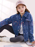 真維斯男童秋裝外套男大童帥氣休閑牛仔上衣兒童春秋新款童裝夾克衫潮流 【口袋春秋款】牛仔藍/J純色 120 曬單實(shí)拍圖