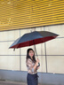 愛(ài)上雨超大號(hào)雙層自動(dòng)加大加固加厚防風(fēng)雨傘長(zhǎng)柄雨傘結(jié)實(shí)抗風(fēng)男士直桿傘 升級(jí)彎柄-150CM加厚雙層外黑內(nèi)紅 曬單實(shí)拍圖