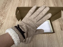 ROWILUX德國品質(zhì)保暖手套女士羊毛秋冬加絨加厚防寒冬天開(kāi)車(chē)觸控屏幕毛線(xiàn) 米駝色 均碼 曬單實(shí)拍圖