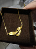 金至尊（3D-GOLD)金枝玉葉黃金耳釘足金999耳飾女款實(shí)心金耳墜自戴七夕禮物計(jì)價(jià) 金重4.05克（配珠寶禮盒） 曬單實(shí)拍圖