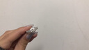 ICESTRELLA正品莫桑石鉆戒S925銀鍍鉑金情侶對(duì)戒求婚結(jié)婚戒指生日送女友禮物 50分 開口可調(diào)節(jié) 曬單實(shí)拍圖