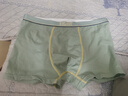 原選新款四季青少年內褲男款純棉平角褲抗菌運動(dòng)男生四角短褲頭大褲衩 綠色+姜黃+淺灰+寶藍(4條裝) 130 (XL) (100-120)斤 曬單實(shí)拍圖