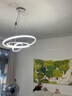 惠普餐廳燈全光譜護(hù)眼led吊燈簡約現(xiàn)代流行吧臺(tái)餐桌燈中山燈具包安裝 曬單實(shí)拍圖