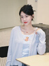 杜蔻蝴蝶項鏈女高級氣質(zhì)輕奢項鏈生日禮物【紅玉髓轉(zhuǎn)運吉娜同款】 蝴蝶紅玉髓轉(zhuǎn)運項鏈【吉娜同款】 曬單實拍圖