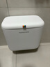 佳幫手廁所垃圾桶6.8L衛(wèi)生間專用壁掛式廚房懸掛家用帶蓋+40只垃圾袋 曬單實拍圖