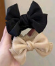 加恩倍優(yōu)雅蝴蝶結(jié)丸子頭抓夾女網(wǎng)紅新款氣質(zhì)發(fā)夾超仙法式彈簧發(fā)抓頭飾 黑色蝴蝶結(jié)發(fā)夾【1個(gè)】 曬單實(shí)拍圖
