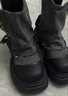 COSMICKISS牛仔馬丁靴女英倫廢土風(fēng)西部牛仔短靴百搭厚底騎士褲管靴復古粗跟 黑色【37碼】 曬單實(shí)拍圖