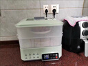 YRYE蘇泊SUP0R爾電燉鍋同款電燉盅隔水燉家用全自動(dòng)陶瓷煲湯電蒸燉燉鍋燕窩bb嬰兒煮粥神器鍋 薄荷灰綠+6個(gè)燉盅+一層蒸格 1L 曬單實(shí)拍圖