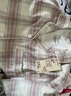 無(wú)印良品（MUJI）女式 無(wú)側縫法蘭絨 睡衣 軟棉棉內衣  薰衣草色格紋5A L 曬單實(shí)拍圖