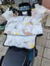 萬(wàn)仕龍電動(dòng)車(chē)擋風(fēng)被冬季加絨加厚電瓶摩托車(chē)防水防風(fēng)罩春秋四季通用冬款 超聲波米色【滑板兔】（雙把套+防踢腳+反光條） 抵御寒冷持續保暖 曬單實(shí)拍圖