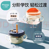 小雅象吸管杯兒童喝奶學(xué)飲刻度手柄鴨嘴杯防摔米糊杯嬰兒寶寶牛奶杯水杯 曬單實(shí)拍圖
