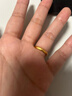 第一福黃金戒指素圈鑲嵌古法足金999實(shí)口手飾情侶對戒婚戒三金生日禮物 女戒 約3.21g 13號圈口 曬單實(shí)拍圖