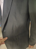 羅蒙品牌輕奢高端西裝套裝男大碼男裝純色西服套裝男三件套新郎結婚禮服西裝伴郎 黑色【西裝+西褲】  4XL 曬單實(shí)拍圖
