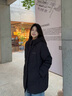 波司登（BOSIDENG）新款羽絨服女中長(cháng)款連帽90絨休閑百搭送父母外套B250245122 黑色|8056 L 170/92A 體重約130-150斤 曬單實(shí)拍圖