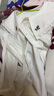 紫涵（ZIHAN）紫涵刺繡娃娃領(lǐng)白色襯衫女秋季淑女寬松顯瘦長(cháng)袖純棉襯衣 白色 L 曬單實(shí)拍圖