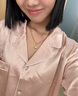 金三塔真絲睡衣女100%桑蠶絲外穿涼感兩件套睡褲居家服禮物 [輕奢禮推薦]22姆米桃盈粉 L 曬單實(shí)拍圖