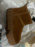 百麗（Belle）周雨彤同款暖墩墩雪地靴女25冬新商場(chǎng)款厚底增高短靴E6C1DDD5預售 棕色-低筒 38 曬單實(shí)拍圖