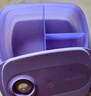 特百惠（Tupperware）思麗康飯盒1L學(xué)生上班族帶飯便攜午餐分格可微波爐 冰沙紫 曬單實(shí)拍圖