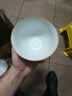 華青格陶瓷碗冰裂紋工藝4.5英寸家用飯碗6只  耐高溫耐酸堿 曬單實(shí)拍圖