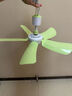 駱駝電風(fēng)扇家用小吊扇小型迷你靜音制冷柔風(fēng)扇宿舍學(xué)生蚊帳床上大風(fēng)力 五葉吊扇(綠色) 標配 1.3米電源線(xiàn) 曬單實(shí)拍圖
