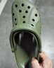 卡駱馳crocs洞洞鞋貝雅男鞋女鞋輕便耐磨一腳蹬拖鞋休閑鞋|10126 軍綠色-309 39 (240mm) 曬單實(shí)拍圖
