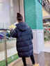 G.DUCKKIDS兒童羽絨服中長(zhǎng)款男女童冬裝中大童白鴨絨加厚過(guò)膝冬季10加厚外套 黑色 130cm 曬單實(shí)拍圖