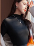 俞兆林半高領(lǐng)德絨打底衫女磨毛加絨加厚女士保暖內(nèi)搭秋冬上衣洋氣 曬單實拍圖
