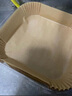 京東京造 空氣炸鍋專(zhuān)用紙 方形烤箱墊紙硅油紙 適用5L以上炸鍋【100只】 曬單實(shí)拍圖