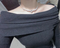 玖維婭珍珠項鏈女王妃款碎銀幾兩碎銀子項鏈施家珍珠小眾設計高級鎖骨鏈 碎銀子珍珠項鏈【禮盒裝】 曬單實拍圖
