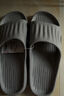 名創(chuàng  )優(yōu)品（MINISO）軟云系列浴室拖鞋家居拖鞋輕便軟彈女士防滑男士拖鞋厚底 灰色(41-42碼) 曬單實(shí)拍圖
