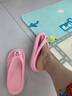 BAIHOU白猴夏季男女學(xué)生夾腳人字拖軟底加厚室內涼拖鞋 R-18粉36-37 曬單實(shí)拍圖