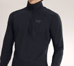 ARC'TERYX始祖鳥(niǎo) RHO LT ZIP NECK 輕量 男子 內層長(cháng)袖上裝 BLACK/黑色 L 曬單實(shí)拍圖