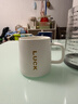 雄沃馳ins風(fēng)高顏值網(wǎng)紅陶瓷水杯女生簡(jiǎn)約馬克杯帶蓋勺辦公室早餐牛奶杯 luck(+木蓋+銀勺) 450ml 曬單實(shí)拍圖