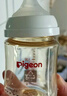 貝親（Pigeon）新生兒 防脹氣寬口徑PPSU奶瓶160ml SS號(hào)奶嘴 0個(gè)月+AA261  曬單實(shí)拍圖