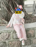 矢颯兒童漢服女童春秋套裝新款新中式兒童古風(fēng)漢服女寶夏季超好看新款 桃梅套裝 110 曬單實(shí)拍圖