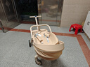 semmook遛娃神器嬰兒推車(chē)0-6歲用折疊可坐可躺帶減震雙向高景觀(guān)溜娃車(chē) 香檳金皮蓬【雙餐盤(pán)】 曬單實(shí)拍圖