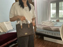 蔻馳（COACH）【禮物】奧萊女士經(jīng)典標(biāo)志老花MAGGIE小號托特包手提包單肩斜挎包 IM/胡桃木色/棕黃色 曬單實拍圖
