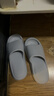 名創(chuàng  )優(yōu)品（MINISO）氣墊系列男士浴室拖鞋 灰色41-42碼 曬單實(shí)拍圖