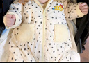 巴拉巴拉連體衣嬰兒秋冬裝外出寶寶抱衣哈衣爬服女童棉服保暖舒適 白灰色調00312 73cm 曬單實(shí)拍圖
