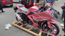 新世紀全新小忍者機車(chē)摩托車(chē)跑車(chē)400雙缸水冷燃油200街車(chē)國四電噴可上牌 粉紅法拉花 200單缸風(fēng)冷 帶平衡軸 可上牌 曬單實(shí)拍圖