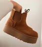 UGG秋季女士休閑舒適純色厚底雪地靴煙囪時(shí)尚切爾西短靴 1134526 CHE | 栗色 38 38碼及以下建議拍大一碼 曬單實(shí)拍圖