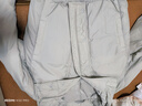 優(yōu)衣庫合作款/女裝男裝PUFFTECH空氣棉服連帽外套/秋冬新款480064 02 淺灰色 S 曬單實(shí)拍圖