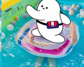 swimbobo兒童游泳圈 小孩腋下圈浮圈1-5歲寶寶泳圈男女童泳圈K5023彩虹L 曬單實(shí)拍圖